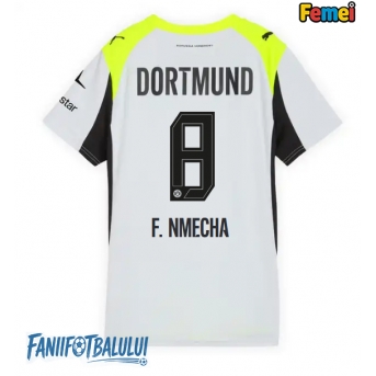 Borussia Dortmund Felix Nmecha #8 Tricou Fotbal Replică 2025-26 Femei Deplasare